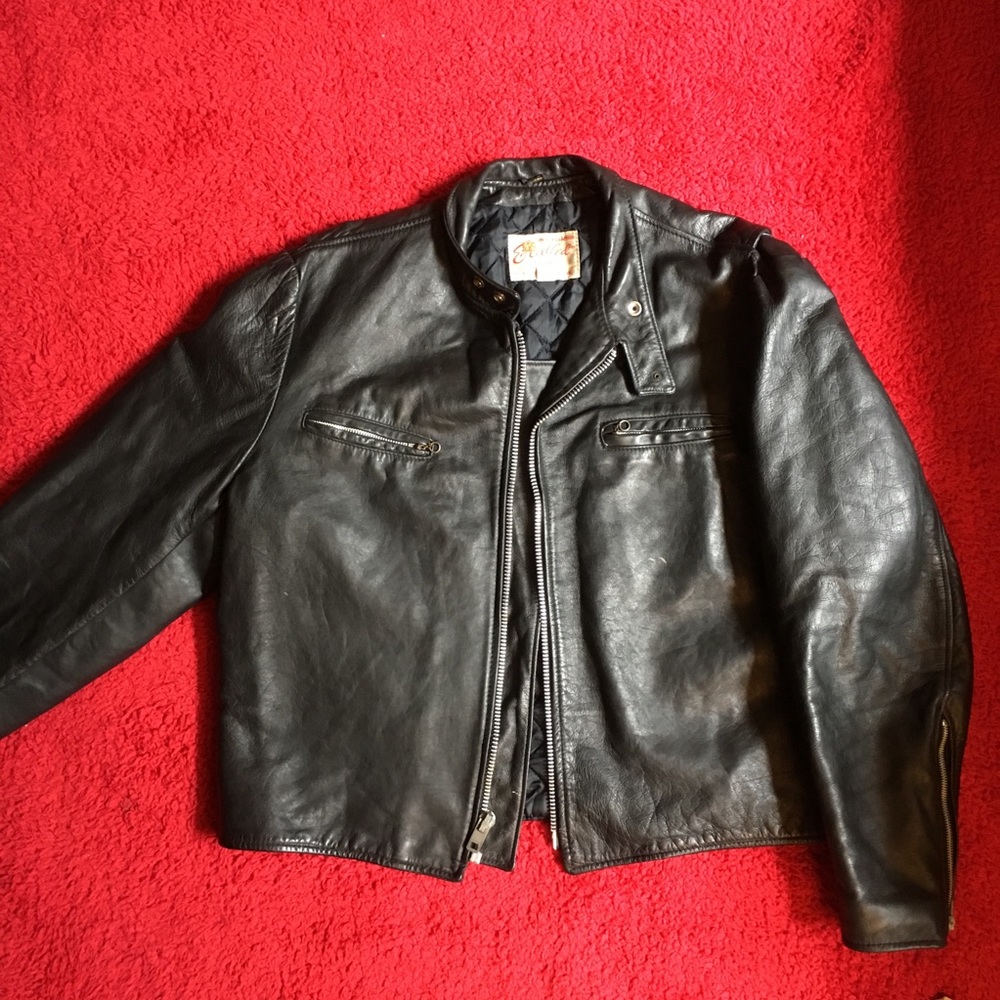 60s VINTAGE EXCELLED RIDING LEATHER JACKET! ⛓✨